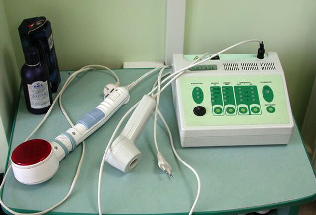 Physiotherapy device used in chronic prostatitis
